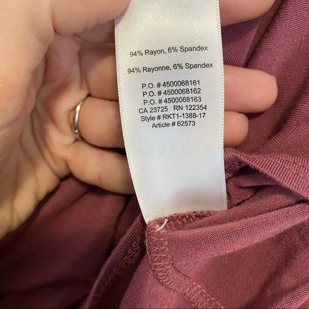 Aritzia Babaton Taddeo One Shoulder Tank Top Dark Mauve - Picture 13 of 13